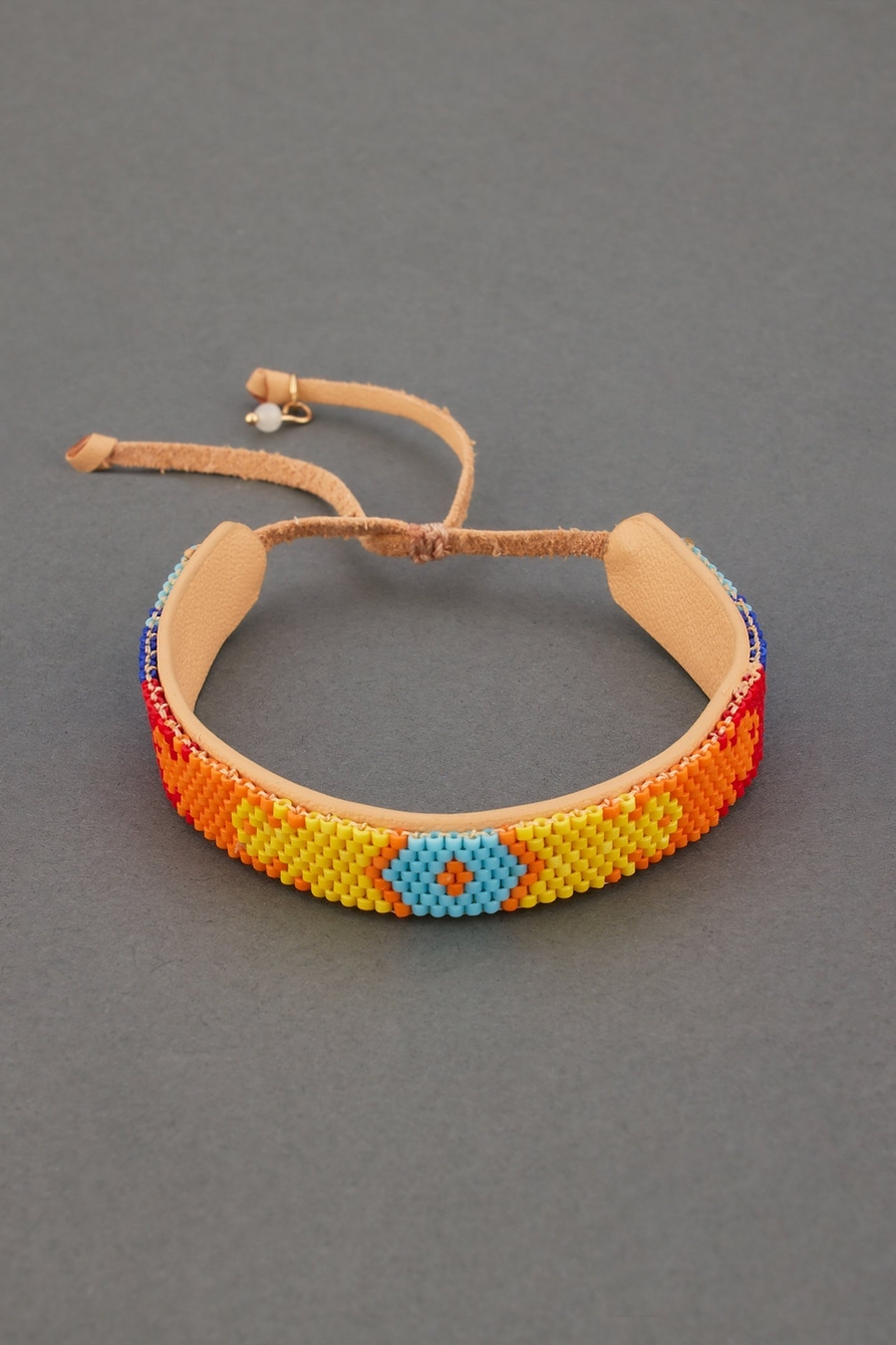 beaded wrap bracelet